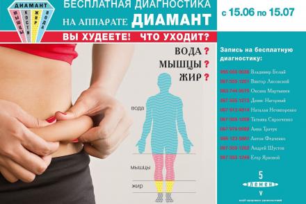 Бесплатная консультация ДИАМАНТ — фітнес-клуб 5 елемент